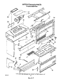 UPPER CHASSIS Diagram and Parts List for RM996PXVN3  Whirlpool Microwave Oven Combo