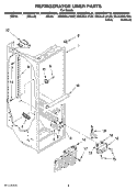 REFRIGERATOR LINER PARTS Diagram and Parts List for GS6NBEXRY04  Whirlpool Refrigerator