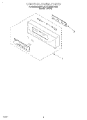 CONTROL PANEL, LITERATURE Diagram and Parts List for KEBI141DBL4  KitchenAid Wall Oven