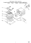 INTERNAL OVEN Diagram and Parts List for KEMS377DAL6  KitchenAid Microwave Oven Combo