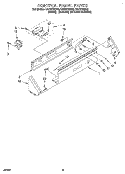 CONTROL PANEL Diagram and Parts List for CAP2772BG2  Whirlpool Washer