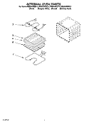 INTERNAL OVEN PARTS Diagram and Parts List for RBD245PDQ14  Whirlpool Wall Oven