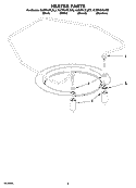 HEATER PARTS Diagram and Parts List for KUDP01FLBL2  KitchenAid Dishwasher