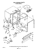 TUB ASSEMBLY Diagram and Parts List for DU8300XX0  Whirlpool Dishwasher
