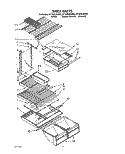 SHELF Diagram and Parts List for ET18ZKXZG00  Whirlpool Refrigerator