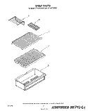 SHELF Diagram and Parts List for ET14JKYSW02  Whirlpool Refrigerator