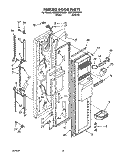 FREEZER DOOR Diagram and Parts List for 8ED22DQXAN01  Whirlpool Refrigerator