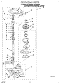 GEARCASE Diagram and Parts List for LST9245BZ2  Whirlpool Washer