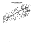 WIRING HARNESS Diagram and Parts List for KAWE860WAL1  KitchenAid Washer