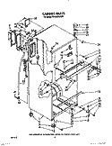 CABINET Diagram and Parts List for RT18BKXWW01  Roper Refrigerator