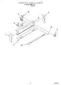 CONTROL PANEL Diagram and Parts List for REE31300  Roper Range