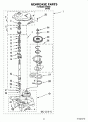 GEARCASE PARTS, OPTIONAL PARTS (NOT INCLUDED) Diagram and Parts List for IV48000  Inglis Washer