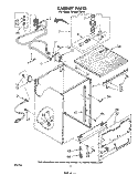 CABINET Diagram and Parts List for DP6881XLP0  Whirlpool Dishwasher