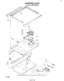 COOKTOP Diagram and Parts List for RM988PXLW0  Whirlpool Microwave Oven Combo