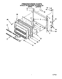 FREEZER DOOR Diagram and Parts List for RT18AKXAW01  Roper Refrigerator