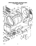 UPPER AND LOWER BULKHEAD, LIT/OPTIONAL Diagram and Parts List for CSP2771AN0  Whirlpool Dryer