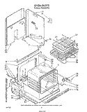 OVEN Diagram and Parts List for RS6300XVN0  Whirlpool Range