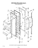 REFRIGERATOR DOOR Diagram and Parts List for KSRF22DSWHY0  KitchenAid Refrigerator