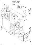 SECTION Diagram and Parts List for REL3612BW2  Roper Dryer