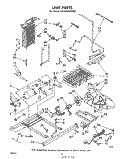 UNIT Diagram and Parts List for ED19HKXRNR0  Whirlpool Refrigerator