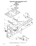 COOKTOP AND MANIFOLD , LITERATURE AND OPTIONAL Diagram and Parts List for SF3300ERW0  Whirlpool Range