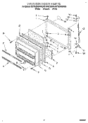 FREEZER DOOR Diagram and Parts List for 8ET20ZKXBG00  Whirlpool Refrigerator