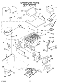 UPPER UNIT PARTS Diagram and Parts List for KSSO42FMX00  KitchenAid Refrigerator
