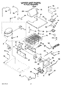 UPPER UNIT PARTS Diagram and Parts List for KSSO36QMB03  KitchenAid Refrigerator