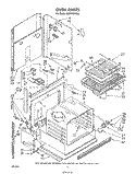 OVEN Diagram and Parts List for RS6700XKW4  Whirlpool Range
