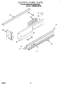 CONTROL PANEL Diagram and Parts List for RS696PXBB0  Whirlpool Range