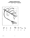 WIRING HARNESS Diagram and Parts List for 4CA2762XWW0  Whirlpool Washer
