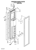 FREEZER DOOR PARTS Diagram and Parts List for KSSP36QTS00  KitchenAid Refrigerator
