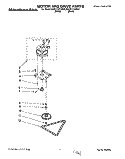 MOTOR AND DRIVE, LITERATURE Diagram and Parts List for KUCC151DBL0  KitchenAid Trash Compactor