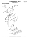 DOOR AND PANEL PARTS Diagram and Parts List for KUDE70FXSS4  KitchenAid Dishwasher