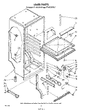 LINER Diagram and Parts List for ET12ECXPWR1  Whirlpool Refrigerator