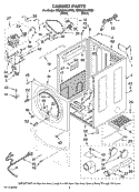 CABINET PARTS Diagram and Parts List for 7MMGE9959TB0  Maytag Dryer