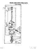 BRAKE AND DRIVE TUBE Diagram and Parts List for LA5599XPW4  Whirlpool Washer