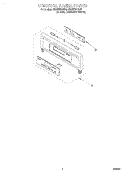 CONTROL PANEL, LITERATURE Diagram and Parts List for RBD307PDQ2  Whirlpool Wall Oven