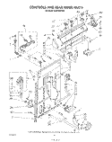 CONTROLS AND REAR PANEL Diagram and Parts List for LA5100XTF0  Whirlpool Washer