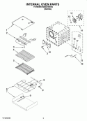 INTERNAL OVEN PARTS Diagram and Parts List for KEBS278SSS03  KitchenAid Wall Oven