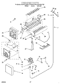 ICE MAKER Diagram and Parts List for KSSS42QHB00  KitchenAid Refrigerator