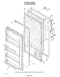DOOR, LIT/OPTIONAL Diagram and Parts List for EV190NXWN00  Whirlpool Freezer