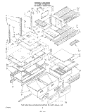 SHELF , LIT/OPTIONAL Diagram and Parts List for ET20DKXTG01  Whirlpool Refrigerator