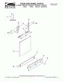 Part Location Diagram of WPW10274896 Whirlpool Exterior Door Panel - White