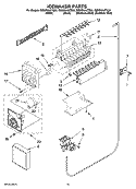 ICEMAKER PARTS, OPTIONAL PARTS (NOT INCLUDED) Diagram and Parts List for GD5RHAXTL01  Whirlpool Refrigerator