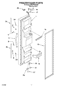 FREEZER DOOR Diagram and Parts List for 3XES0FHGKS00  Whirlpool Refrigerator