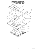 HIDDEN BAKE PARTS, MISCELLANEOUS PARTS Diagram and Parts List for GLP84900  Whirlpool Range