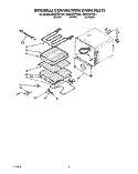 INTERNAL CONVECTION OVEN Diagram and Parts List for KEDH207YBL1  KitchenAid Range