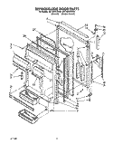 REFRIGERATOR DOOR Diagram and Parts List for 8ET18DKXXG00  Whirlpool Refrigerator
