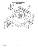 DOOR AND LATCH Diagram and Parts List for KUDI220T2  KitchenAid Dishwasher